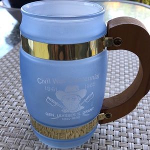 SiestaWare Civil‎ War centennial vintage barrel mug. Gen. Ulysses S. Grant. #5